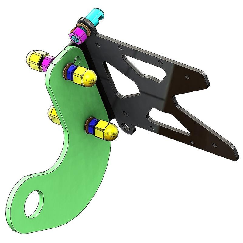 Support de plaque latéral Yamaha SCR 950